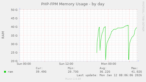 PHP-FPM Memory Usage