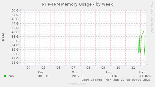 PHP-FPM Memory Usage
